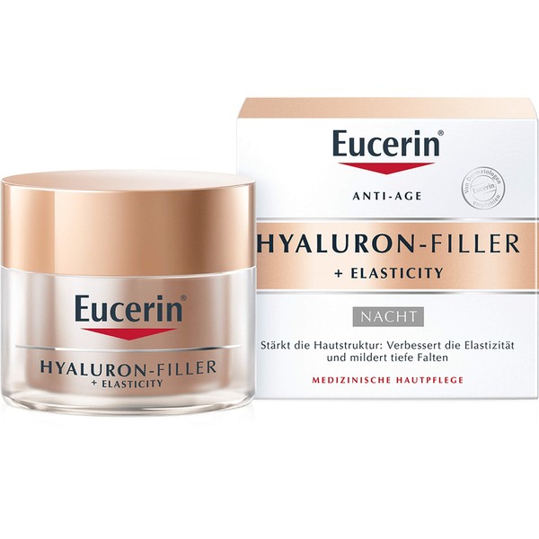 Eucerin Anti-Age Hyaluron-Filler Nachtpflege Creme, 50 ml Cream