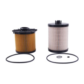 WQSING Fuel Filter Water Separator Kit 52214-78337 52214-78340 Compatible with UD Truck 2600 3300 MK11 MKB8 PKC8E PK16 Condor 6CYL 7.0L Engine 2011-2014 PK17 7.7L TD 2011-2014