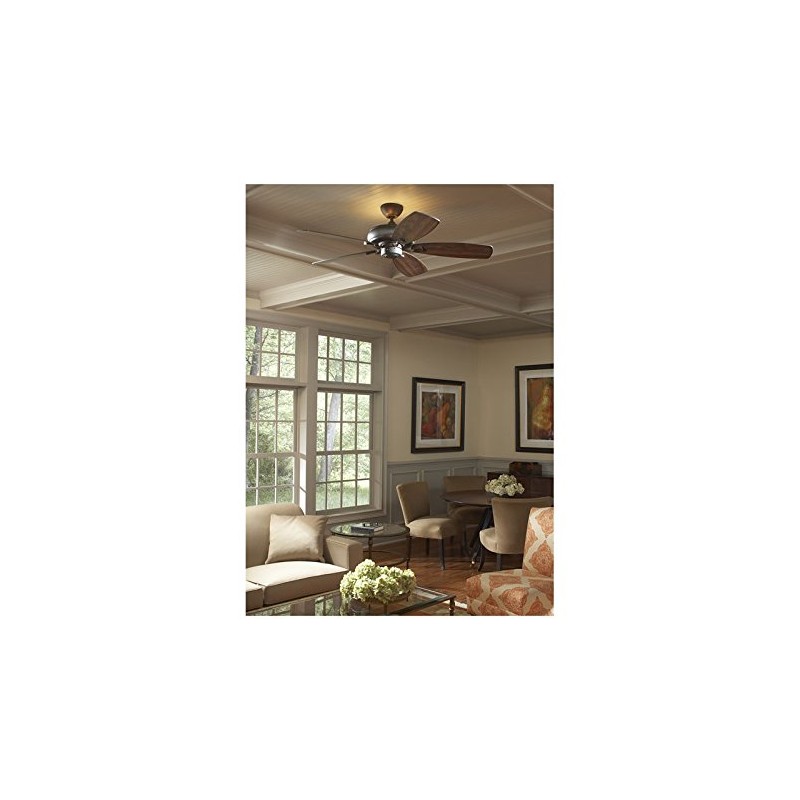 Monte Carlo 5LCM52BS Downrod Mount, 5 Silver Blades Ceiling fan