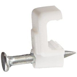 Polyethylene Nail Clip, 0.217" Width, 0.216" Height, White