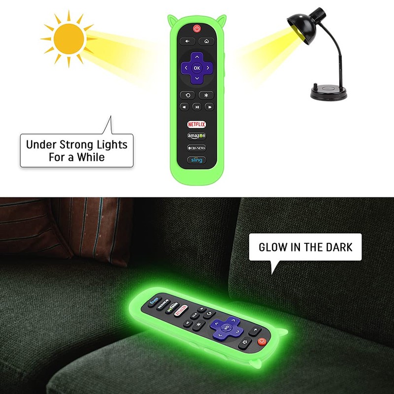4 Pack Protective Case for TCL Roku TV RC280 Remote,Silicone