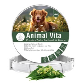 Animal Vita Animal Vita? Premium Tick Collar for Dogs - Reliable Protection Against Ticks [Waterproof and Adjustable Size] Up to 8 Months of Tick Protection for Dogs