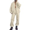Matching Sets for Women Two Piece Sweat Suits Full Zip