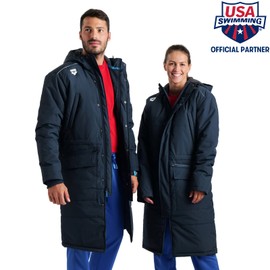 arena Standard Team Unisex Solid Parka, Navy, Small