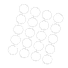 GLOKUUCA Silicone O-Rings - 20 Packs Rubber Gaskets Seal Rings Fits for Faucet Seal Pipe Repair - O Ring Assortment Kit - 20mm ID x 24mm OD x 2mm Height