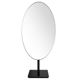 GURUN Large Oval Tabletop Vanity Mirror 7x12 Oil Rubbed Bronze Luxuries Makeup Mirror with Stand for Jeweller's M2017-ORB
