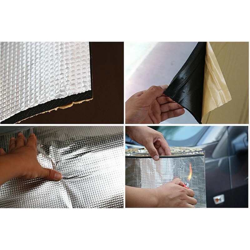 Car Insulation 3mm Self-Adhesive Fireproof Sound Deadener Heat Insulation Mat