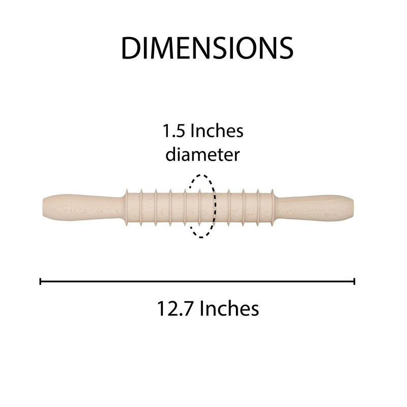 Fantes 14810 Pasta Pin, Beechwood, Made In Italy, 12", The