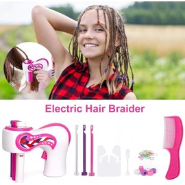 Hair Braiding Machine, Automatic Braiding Machine With Comb, Electric Hair Braiding Machine Quick Twist 3 Actions Magic Tool For DIY Hairdresser, Hairstyling Set