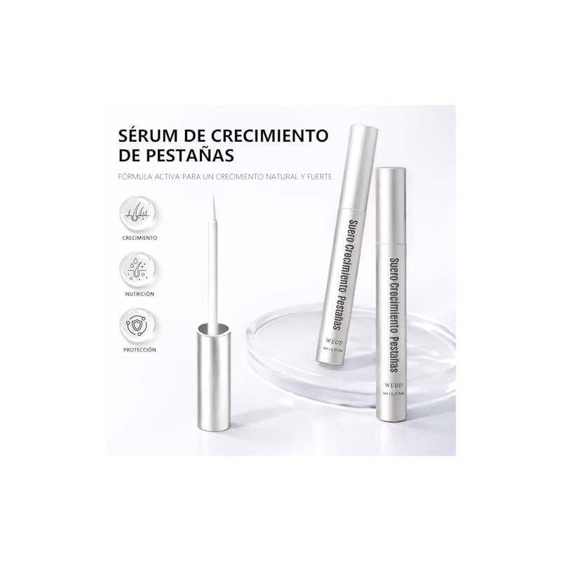 WEUD Serum Pestañas Coreano con Multi Péptido y Biotina B7,