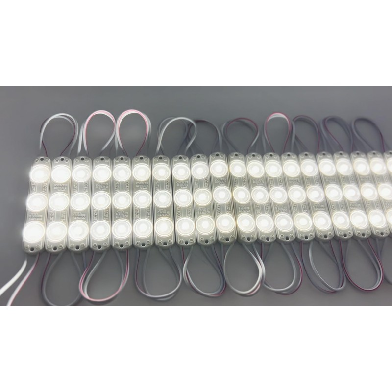 200 PCS 12V DC LED Module 6500K Daylight White 1.2W