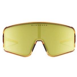 Blenders Eyewear Eclipse Series – Polarized Sunglasses – Wrap-Around Lens – 100% UV Protection – For Men & Women – Golden