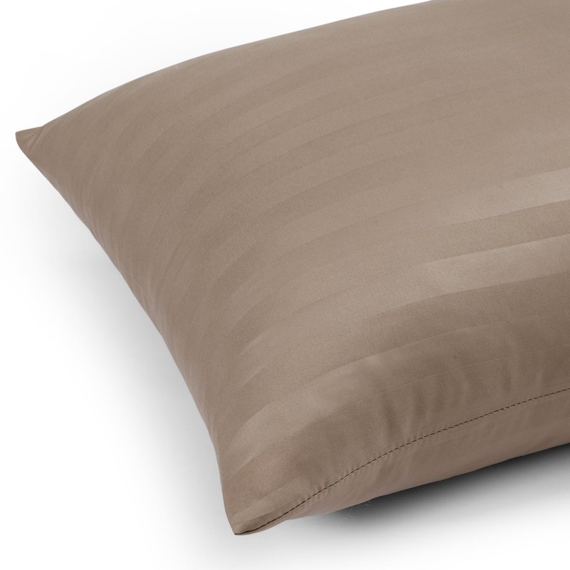 Moonlight Bedding Pillow cases 2 pack - Beige Stripe 50x75cm