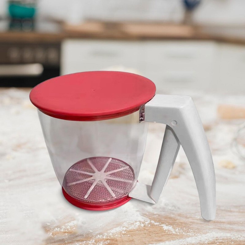 F Fityle Flour Sifter Cup Practical Kitchen Gadgets Flour Sieve