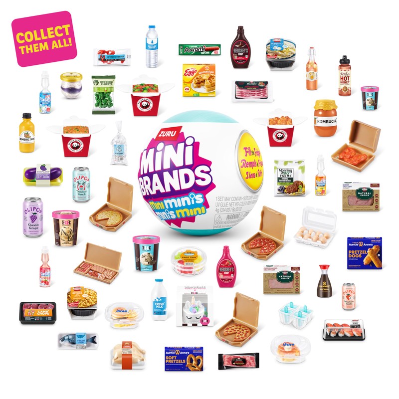 Mini Brands, Fill The Fridge, Series 1, 2 Capsules