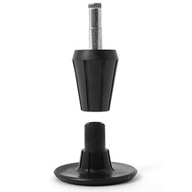 Leg Daddy 2-Piece Steel Stem Plastic Bed Frame Glide Legs, Set of 4