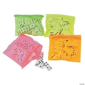Fun Express Mini Dominoes with Case - 4 Pieces