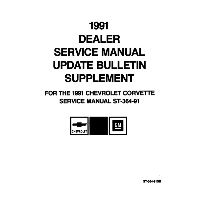 1991 Chevy Corvette Service Manual