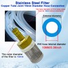 AIMCOCO 10mm Inline Strainers Filter Copper Tube Joint 10mm Diameter