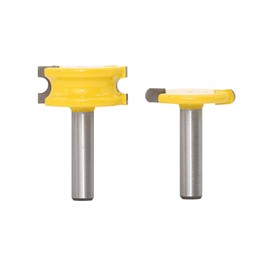 Pangyoo PYouo-Best Router bit 8mm Shank Canoe Flute and Bead Router Bit 2pcs Set Woodworking Tungsten Cobalt Alloy Wood Tenon Cutter Milling Bits, Durable Products