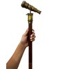Antique Marine High Magnification Telescopic Walking Stick Cane Nautical Handmade