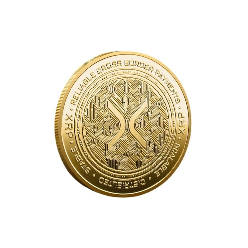 Ripple Coin Physical XRP Coin Plated Collector‘s Item with Protective