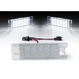LED License Plate Lighting | Number Plate Lighting LED Compatible with Alfa Romeo Giulietta Fiat Punto Opel Astra| Built-in CANBus Resistor No Error 6000K Ice White Light Replacement Lamp Plate
