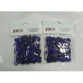 GREENBRIER INTERNATIONAL new Acrylic Gems diamond Decorative Accents blue