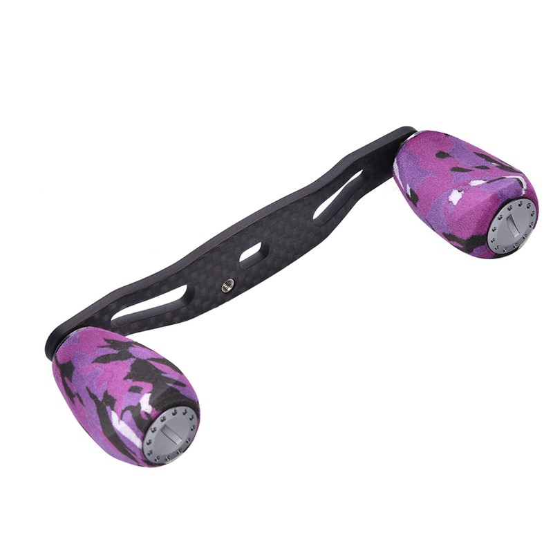 Fishing Reel Handle Knob Carbon Fiber Frame with Fittings Replacement