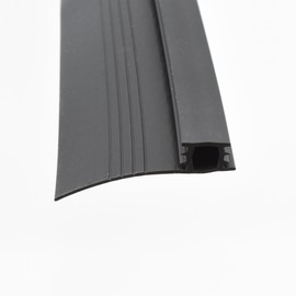Cottonwood Hardware Sliding Screen Door Bug Seal Strip, 84' Long - Black Rubber Stripping with Bug Seal