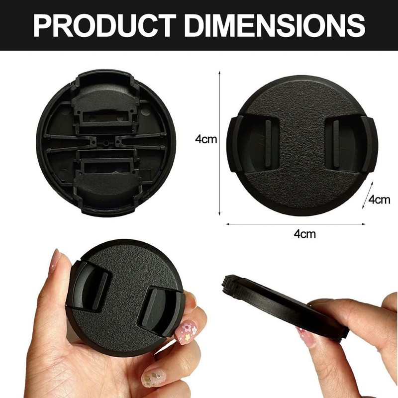GNALIA Sony Alpha 6000 Lens Cap, 2-Piece, Black, 40.5 mm