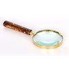 Handheld Magnifying Glass/Brass Magnifier with Elegant Handle for Precise Reading