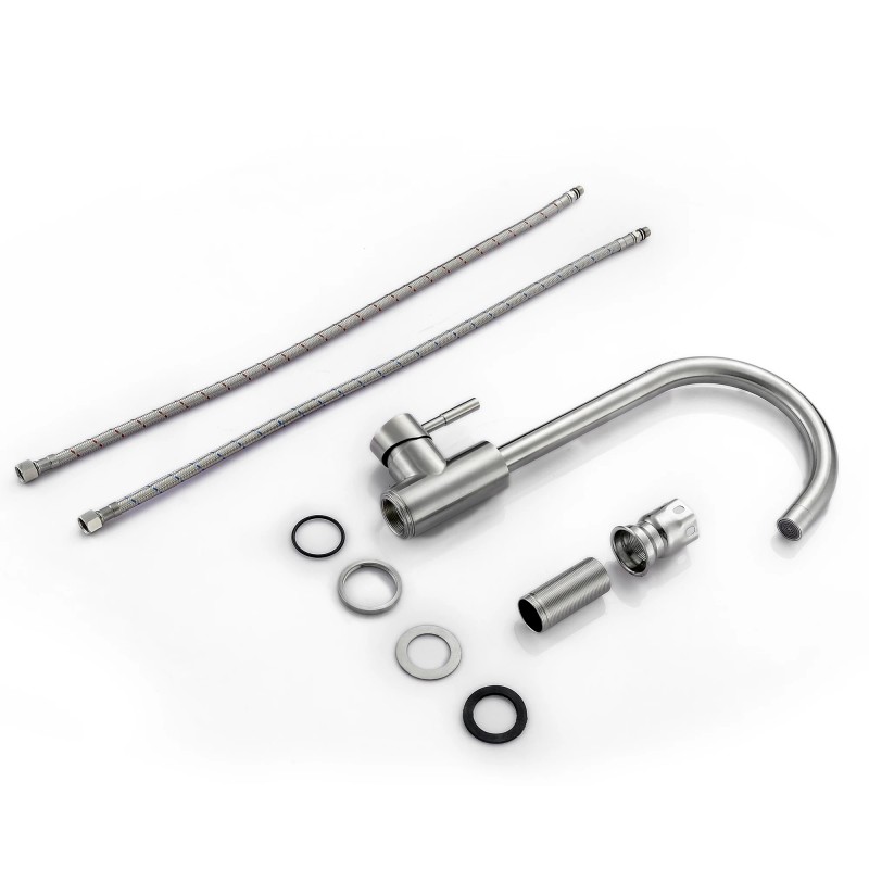 CUPC Faucet Hot and Cold Kitchen Sink FaucetColor: Brushed Nickel,