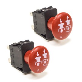 LEFITPA 2 Pack Replacement 00522100 PTO Switch for Ariens EZR 1540 1542 1648 1742 1842 2048 Zooms for Exmark 52" 60" 72" Lazer Z Triton Decks Serial No. 600,000 and Newer