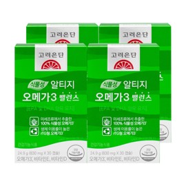 Korea Eundan Vegetable Altige Omega-3 Balance 830mg / 고려은단 식물성 알티지 오메가3 밸런스 830mg X 30캡슐 4개/ DY