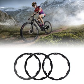 Haosie Cassette Spacer, 3PCS 1mm 1.5mm 2mm Bicycle Bottom Bracket Spacers, Aluminium Alloy Flywheel Washer Spacer for Mountain Bike, Road Bike