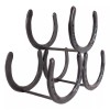 Ebros Gift Large Cast Iron Rustic Farmhouse Stacked Horseshoes 3