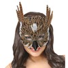 Widmann Srl Owl Mask for Adult Domini, Multicoloured, WDM07788