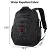 KROSER Travel Laptop Backpack 17.3 Inch XL Computer Backpack with