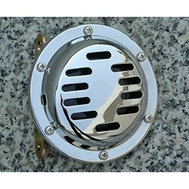 i5motorcycle BIG & LOUD 4" CHROME MOTORCYCLE HORN for Honda Kawasaki Suzuki Yamaha