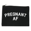 FASHIONISGREAT Pregnant AF Mom Cosmetic Makeup Bag Black Medium