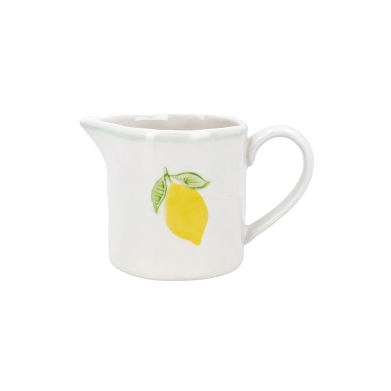 Gisela Graham Ceramic Mini Jug with Lemon Design
