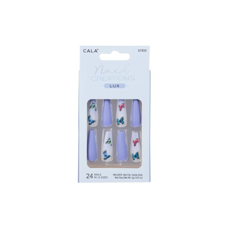 CALA - "Nail Creation Lux" uñas postizas largas (24 uñas