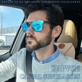 KAPVOE Polarized Sunglasses for Women Men Driving Fishing Classic Style Anti-Glare UV400 Protection