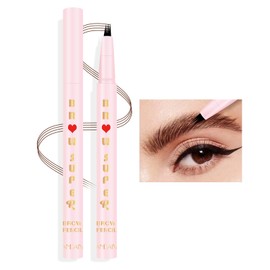 Anglicolor Eyebrow Pencil, Liquid Eyebrow Pencil with Micro Fork Tip, Durable Microblading Eyebrow Pencil, Smudge-proof Eyebrow Pencil for Creating Natural Brows (01)