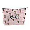 JYTAPP Yorkie Coquette Makeup Bag Yorkie Lover Gift Coquette Yorkie