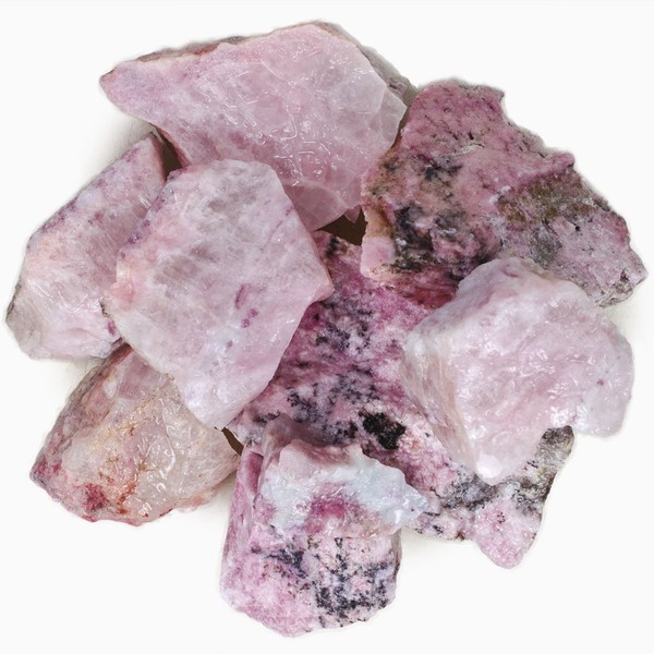 Hypnotic Gems Materials: 1 lb Rare Pink Petalite from Namibia - Rough Bulk Raw Natural Rocks and Crystals for Cabbing, Tumbling, Lapidary, Polishing, Wire Wrapping, Wicca & Reiki Crystal Healing