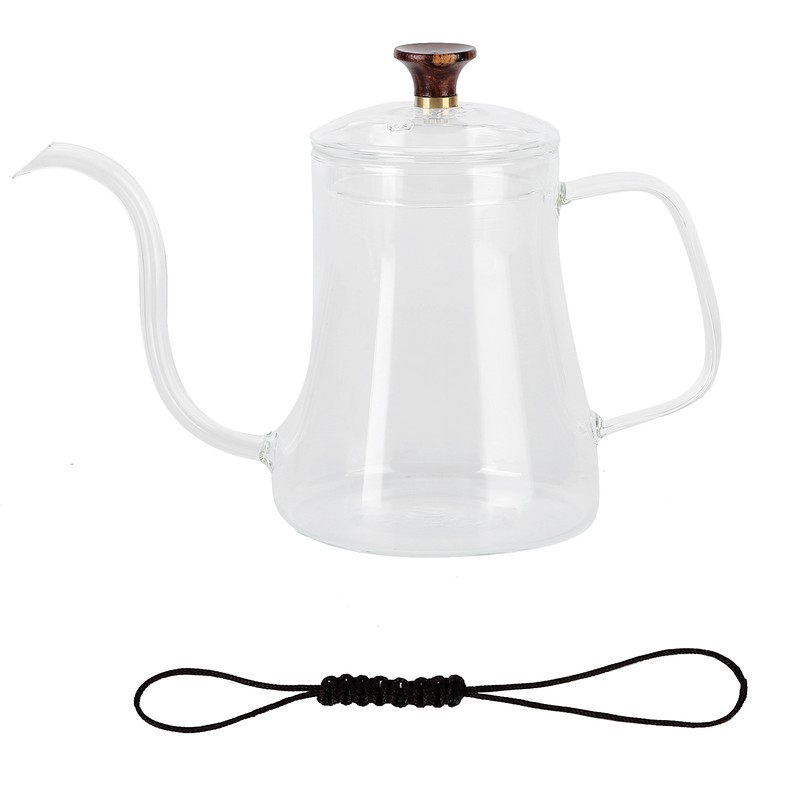 Glass Coffee Pot Swan Neck Thin Mouth Kettle HandMade Coffee