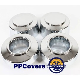 Unbranded SET Fit For 1999-2004 F350 F-350 1-ton Dually FRONT & REAR Wheel Center Hub Caps