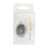 Creative Co-Op Hedgehog Toothpick Holder with Toothpicks, Silver